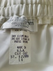 80/90’s Lew Magram Collection NY White Sequin Western Style Suit Blzer Skirt 14