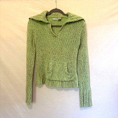 Retro Y2K Flecked Knit Sweater