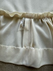 1970s Trolley Car Prairie Dress Balloon Sleeve Velvet Trim Belted Boho S Vintage
