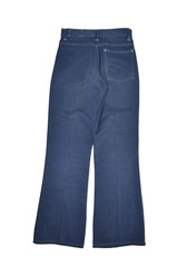 Vintage Flare Pants Womens 24×28 Blue Bell Bottom 80s Repaired Trousers Sears