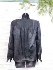 Lloyd Williams Black 100% Silk Blouse