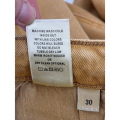 Vervet Blue Jeans Sun Beige Factory Distressed Raw Hem Preppy, Women’s Size 30