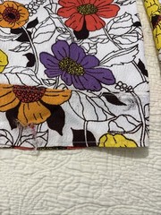 Vtg Portiono 70s Womens Two Piece Matching Set Crop Top And Pants Floral Sz S