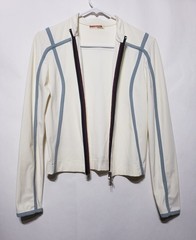 Vintage PRADA Zip Up Jacket Fashion Pre 2001 Biker Size Small