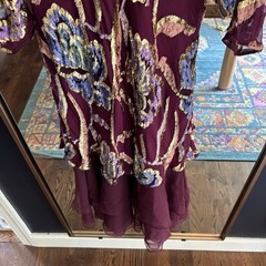 Judy Hornby Couture 1980’s Vintage Silk Dress, Size 16