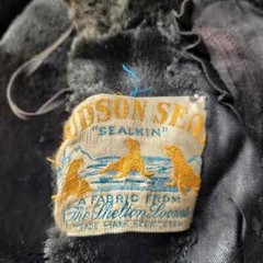 1930s Hudson Seal Sealkin Faux Fur Coat Vintage