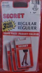 Vintage Pantyhose RARE Secret Regular 3 Pairs Pack Color Spice One Size BPUS1