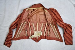 VICTORIAN FRENCH 2 PIECE VISITING DRESS WITH PARIS LABEL, 1890s