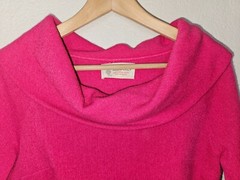 Vintage Kimberly Knitwear Mod Cowl Neck Sweater Top Virgin Wool Mohair 60s