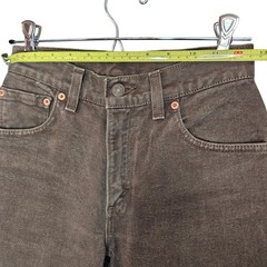 Vtg Levis 550 Relaxed Fit Tapered Leg Brown Jeans Womens 3 Med Made in USA 1996
