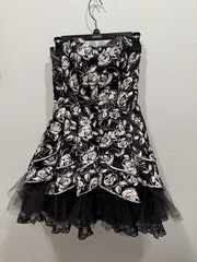 VTG Masquerade Mini Cocktail Dress XS