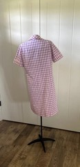 Vintage 1960’s Serbin Florida Designed By Muriel Ryan Purple Gingham House Dress