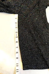 Vintage Ronni Nicole by Ouida Woman 22 Eveningwear Black Sparkle Open Midi Tunic