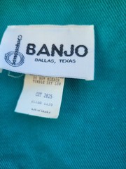 Banjo Ladies Vtg Teal Jacket 17″ Pit To Pit Western Classic Trendy Show Dallas
