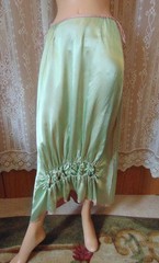 VTG 90s Newport News Iridescent Pink Skirt, Gathered Front Fish Tail Back Sm