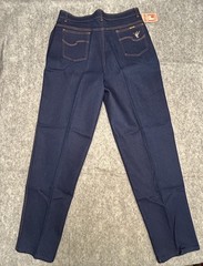 Vintage NWT Taylor Togs Deadstock Misses Denim Blue Jeans 24×32 Made In USA