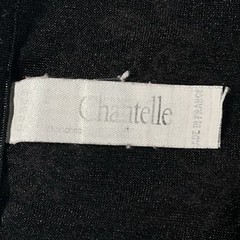 Chantelle Black Embroidered Trim High-Cut Stretch Panties Size Medium