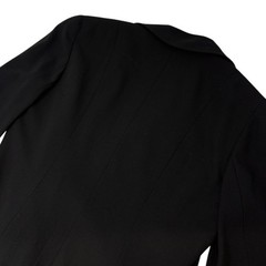 CHANEL Vintage 94P CC Mark Logo Jacket Button Black Gold Long Sleeve Collar
