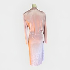 Vintage 80’s “In the Mood ” London Paris New York rose pink Dress Robe size M