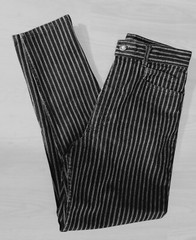 Vintage GITANO Colorfits Striped High Waist Jeans Zippered Leg 26×27 Juniors