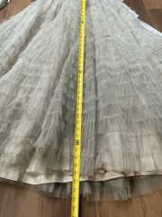 Vintage M/L Volump Cupcake Tiered Blue 1950s Prom Dress