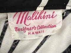 Vintage Hawaiian Dress Malihini Hawaii Designer Collection Maxi Floral Tiki Luau
