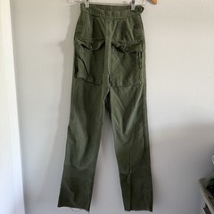 VTG 1960s Vietnam Women’s OG-107 Slacks Sateen Trouser Side Buttons Size 8