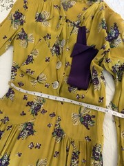 1940s Beautiful Color Block Dress