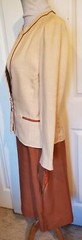 NOS Vintage 70s 80s Butte Orange Brown Rayon Polyester 2 Pc Suit Size 14 B38
