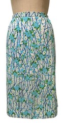 VESTED GENTRESS Vintage 70s/80s Women’s Floral + Vine Print Skirt – Sz L