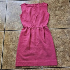Vintage Handmade Midi Dress Hot Pink Sleeveless 70s 80s Elle Woods Classic