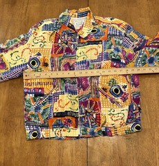 Vintage Pacific Silk Studio Clothing Company 100% Silk Jacket Small