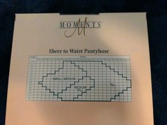MOMENTS Sheer To Waist Pantyhose Sandalfoot Small/ Med Beige