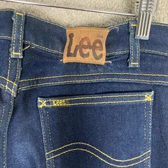 Vintage Lee High Waist Straight Leg Jeans Dark Wash Denim Made in USA 16 28×30