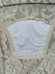 Vintage NWT Talbots Intimates Ivory Bodysuit Lingerie Lace Classic Bridal USA