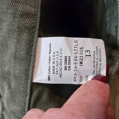 Vintage Roper Jeanswear Western Jeans Olive Green High Waist Tapered Leg USA 13
