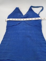 VINTAGE 1930/40’s Women’s SEXY 1 Piece SUNSUIT Cobalt Blue DOES NOT STRETCH