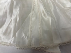 Halston Polyester White (Pearl) Lace Lingerie Nightgown XL Sleeveless With Tag