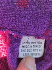 Vintage Purple Polka Dot Terry Cloth Bathrobe Robe Belted Shawl Collar Cotton