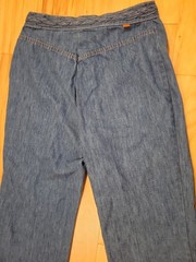 Vtg 70’s Levis Orange Tab Braided High Rise Chambray Denim Jeans Approx 29″ W