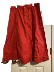 Vintage Red maxi Skirt by Gabriella of Brazil. Size 12