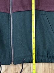 Vintage 1990s Wool Bomber Jacket New York Classics Zip Flat Hooded 3XL Coat