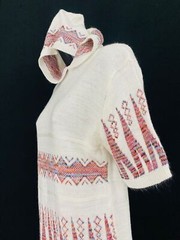 Vintage shirt lot, 1970 1980 deadstock sweater vest white teal red hood top L