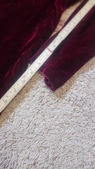 Vintage Velvet Cheongsam Vietnamese Dress Tunic Hand Painted Floral Glitter