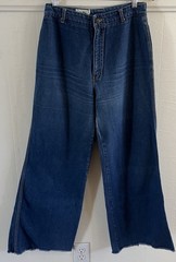 Vintage 1970s Organically Grown Arpeja Bell Bottom Wide Leg High Rise Jeans 13