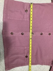 Vintage 80s Club West Cotton Tunic Blouse USA Made Pink Mauve Lagenlook Shirt S