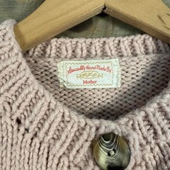 Vintage 90s Handknit Essential Big Buttons Grandma Cottage Core Cardigan Sweater