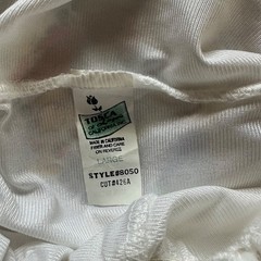 Vintage 80s White Ruffle Lace Bust French High Cut Bridal Teddy Bodysuit Panty L