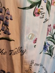 Vintage Women’s 80’s Venezia Floral Botanical Long Sleeve Shirt Size 14/16