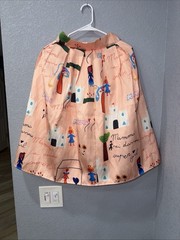 True Vintage 1950 EMILY IN PARIS Print POODLE Skirt-RareHandmade-Collectible-S